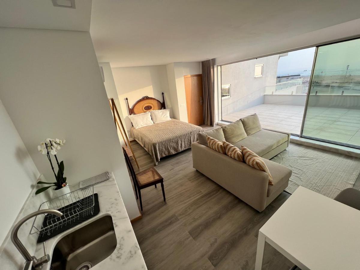Povoa De Varzim-Sleeps4-Beachfront-Ac-Parking Eksteriør billede